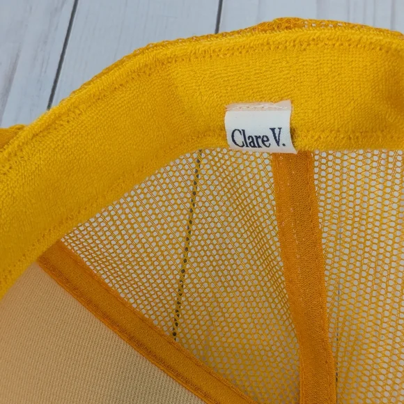 Clare V • Le Vibe Yellow Trucker Hat - Picture 6 of 6
